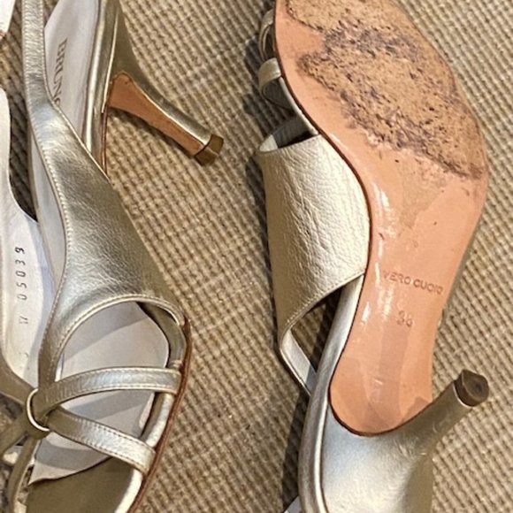 Bruno Magli Gold Sandals - Picture 6 of 6